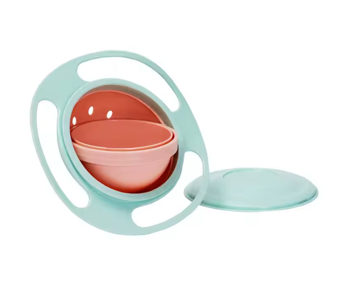 Bol Gyroscopique Anti-Renversement – Snack Sans Stress pour Bébé