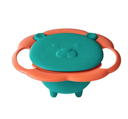 Bol Gyroscopique Anti-Renversement – Snack Sans Stress pour Bébé