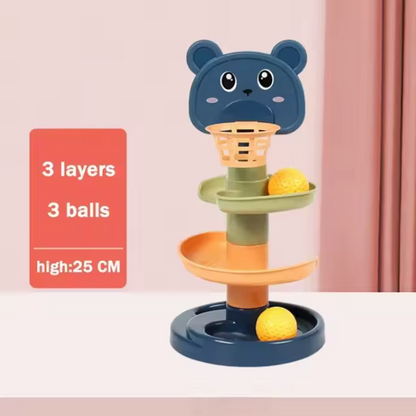 Tour de Glisse à Balles – Jeu d’Éveil Dynamique et Coloré